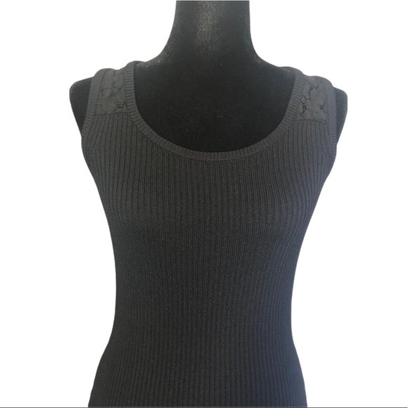 Michael Michael Kors Stretch Bodycon Lace Trim Dress - Picture 3 of 10